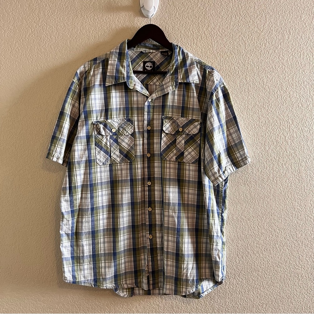 Timberland Casual Button Down Striped Shirt Size XL